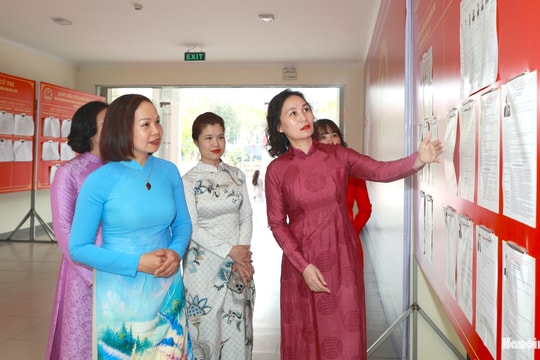 Nhiều hoạt động thiết thực của phụ nữ phường Dương Nội hướng về ngày hội non sông