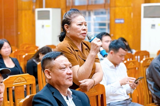 Cử tri tổ dân phố Triều Khúc gửi gắm nhiều kỳ vọng tới các ứng cử viên HĐND phường Thanh Liệt