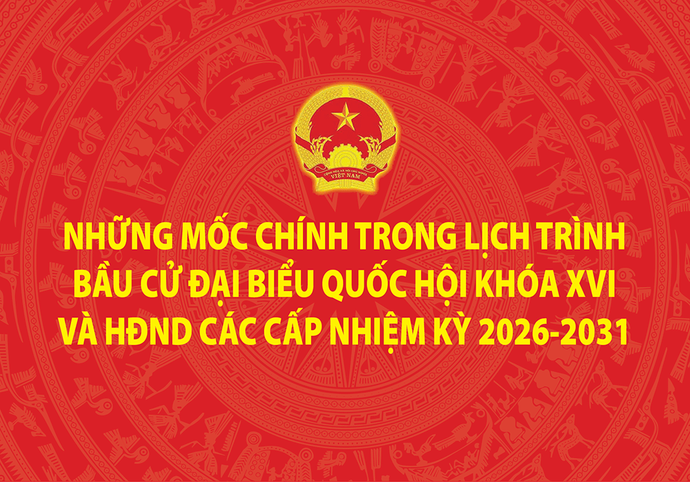 Những mốc chính trong lịch trình bầu cử đại biểu Quốc hội khóa XVI và HĐND các cấp