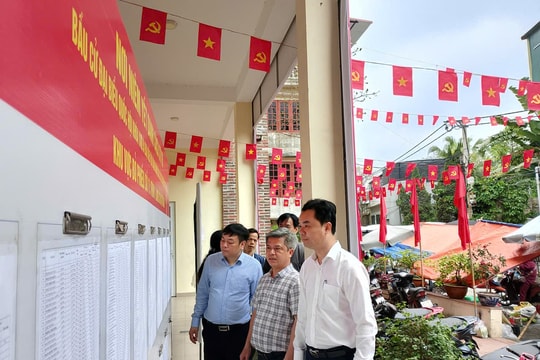 Bát Tràng: Kiểm tra công tác chuẩn bị bầu cử tại các khu vực bỏ phiếu Đông Dư
