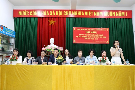 Ứng cử viên HĐND phường Kiến Hưng cam kết hành động vì dân