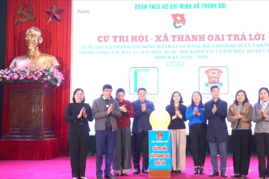 Tuổi trẻ xã Thanh Oai ra mắt trang thông tin “Cử tri hỏi - xã Thanh Oai trả lời”