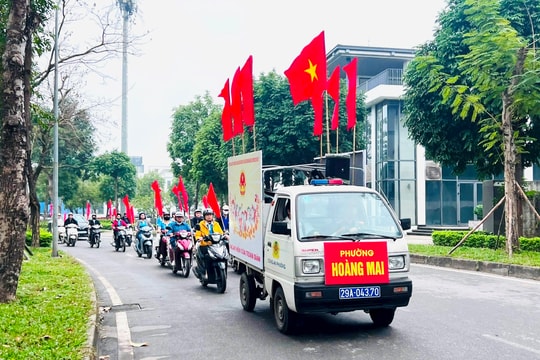 Phường Hoàng Mai đa dạng hoá các kênh tuyên truyền về công tác bầu cử