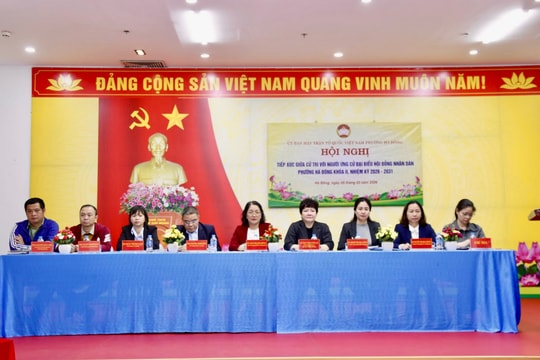 Phường Hà Đông tổ chức hội nghị tiếp xúc cử tri