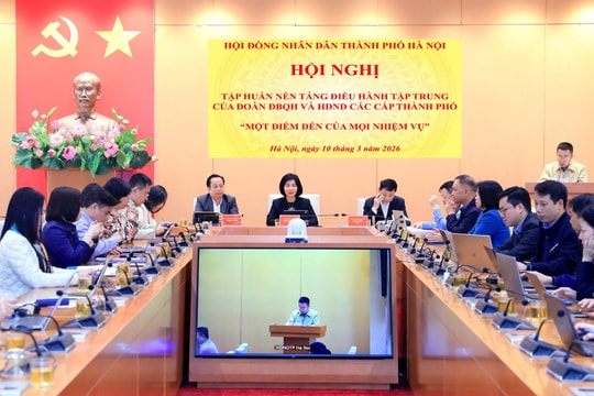 Hà Nội: Tập huấn Nền tảng điều hành tập trung của Đoàn đại biểu Quốc hội và HĐND các cấp