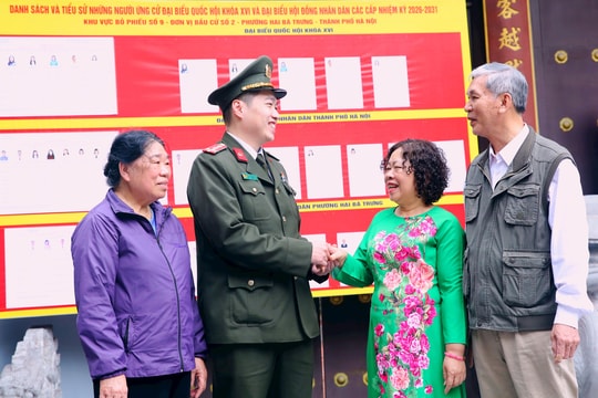 Công an Hà Nội sẵn sàng bảo vệ tuyệt đối an ninh, an toàn "Ngày hội non sông"