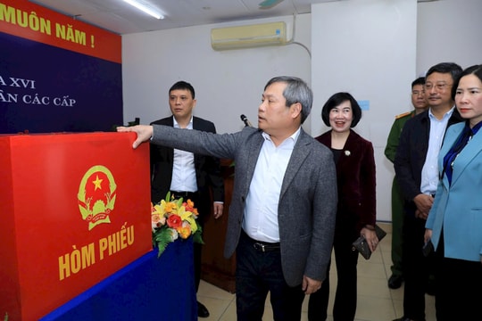 Chủ tịch UBND TP Hà Nội Vũ Đại Thắng: Tạo điều kiện để mọi công dân đều thực hiện quyền bầu cử