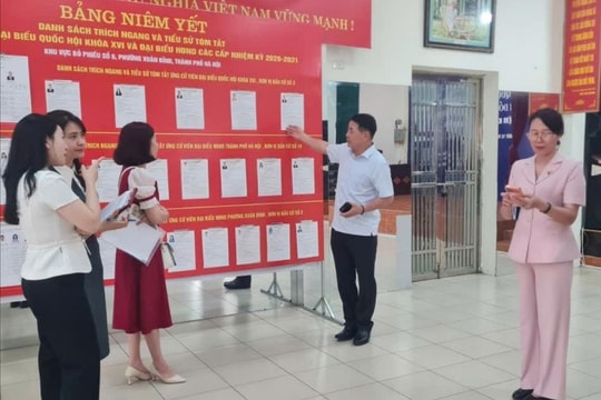 Xuân Đỉnh triển khai bản đồ số các điểm bầu cử phục vụ cử tri