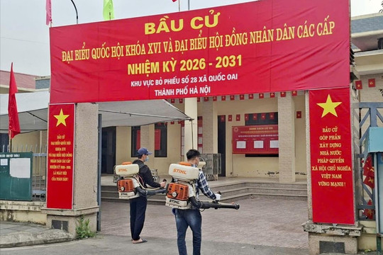 Quốc Oai chủ động phòng, chống dịch bệnh trước ngày bầu cử