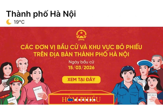 iHanoi tích hợp bản đồ số 1.451 điểm bầu cử phục vụ cử tri Thủ đô