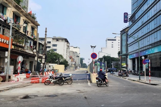 Tạm đóng một đoạn đường Trần Hưng Đạo vào ban đêm phục vụ thi công ga ngầm
