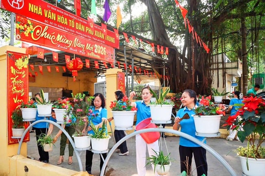 Phường Xuân Đỉnh rực rỡ cờ hoa trước thềm bầu cử