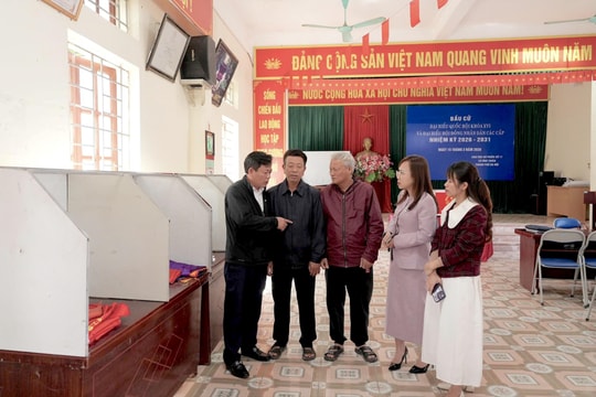 Xã Ứng Thiên rà soát kỹ từng điểm bỏ phiếu