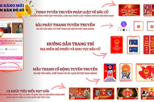 “Sản phẩm truyền thông đặc biệt” về bầu cử của Mặt trận Thủ đô