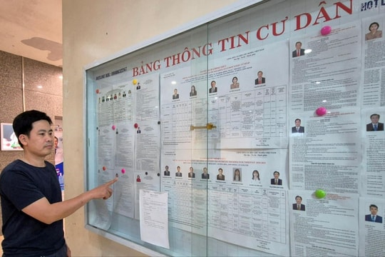 Cư dân chung cư ở Hoài Đức hướng về bầu cử, kỳ vọng lớn vào các ứng viên