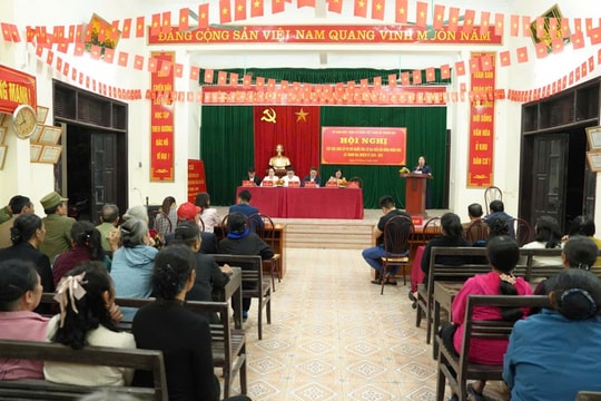 41 ứng cử viên đại biểu HĐND xã Thanh Oai hoàn thành tiếp xúc cử tri
