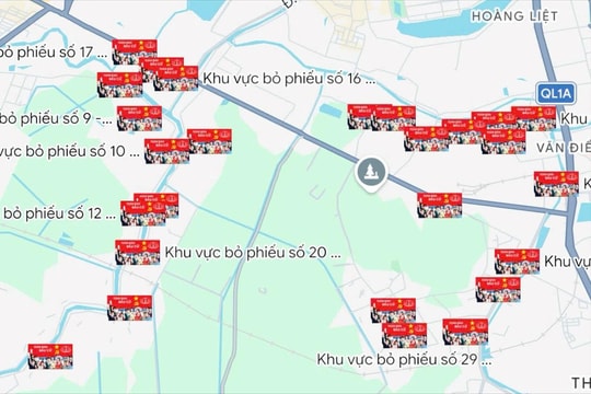 Xã Đại Thanh ra mắt bản đồ số 31 khu vực bầu cử trên địa bàn