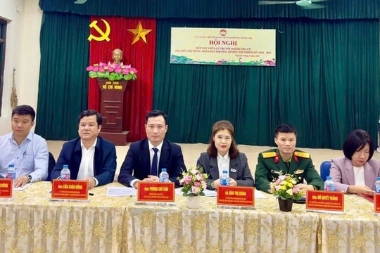 Công đoàn phường Dương Nội tích cực lan tỏa tinh thần bầu cử
