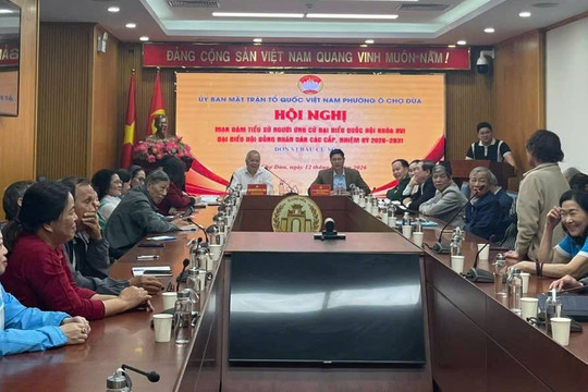 Phường Ô Chợ Dừa hoàn tất công tác chuẩn bị cho ngày bầu cử