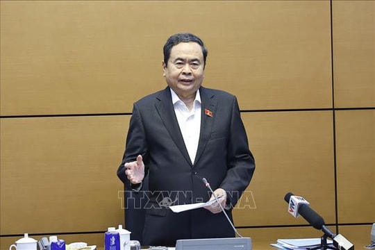 Chủ tịch Quốc hội Trần Thanh Mẫn chủ trì cuộc họp rà soát các công việc chuẩn bị cho Ngày bầu cử