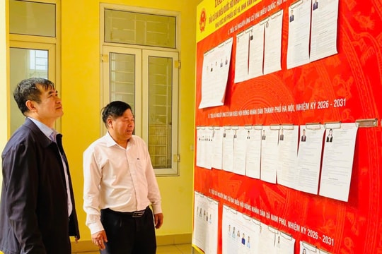 Uỷ ban MTTQ Việt Nam thành phố Hà Nội kiểm tra công tác chuẩn bị bầu cử tại xã Nam Phù