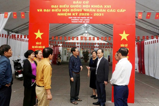 34 khu vực bỏ phiếu phường Việt Hưng sẵn sàng cho ngày hội non sông