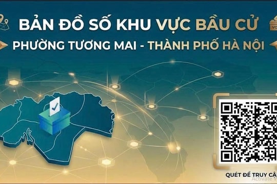 Phường Tương Mai ra mắt bản đồ số khu vực bầu cử