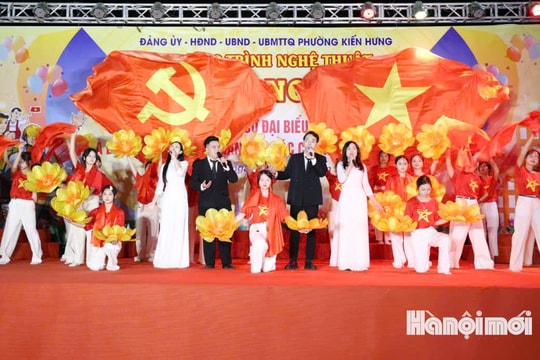 Phường Kiến Hưng tổ chức chương trình nghệ thuật “Ngày hội non sông” chào mừng ngày bầu cử