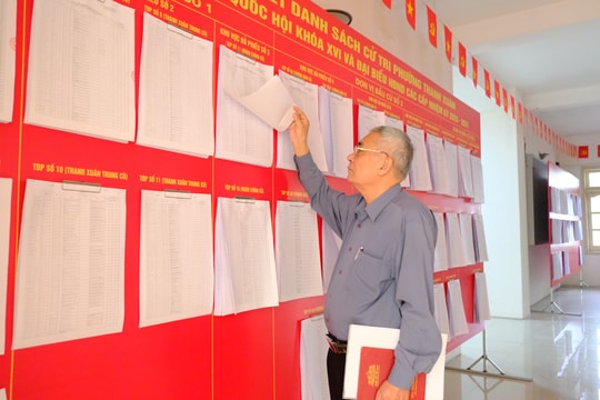 Cử tri phường Thanh Xuân kỳ vọng lựa chọn những đại biểu có tâm, có tầm, gần dân