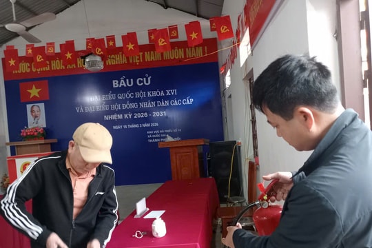 Quốc Oai bảo đảm an ninh trật tự, phòng cháy, chữa cháy cho Ngày bầu cử
