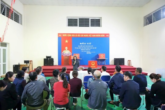 Thượng Cát ứng dụng công nghệ số đưa thông tin bầu cử đến cử tri