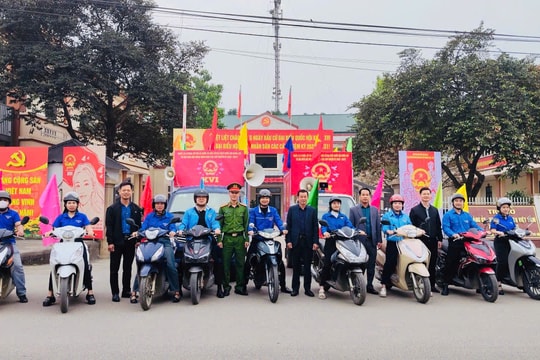 Xã Đoài Phương linh hoạt biện pháp tuyên truyền hướng về ngày hội bầu cử