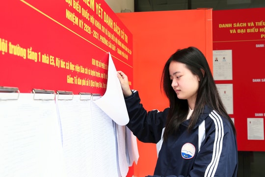 Sinh viên Hà Nội lần đầu đi bầu cử: Gửi gắm niềm tin vào lá phiếu