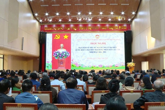 Phường Hà Đông mạn đàm tiểu sử người ứng cử đại biểu Quốc hội và HĐND các cấp