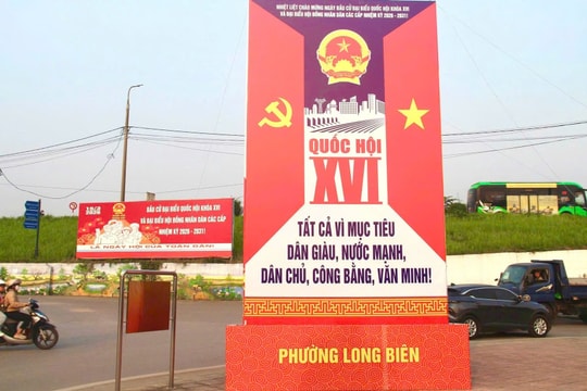 Phường Long Biên bài bản, sáng tạo trong tuyên truyền ngày hội non sông