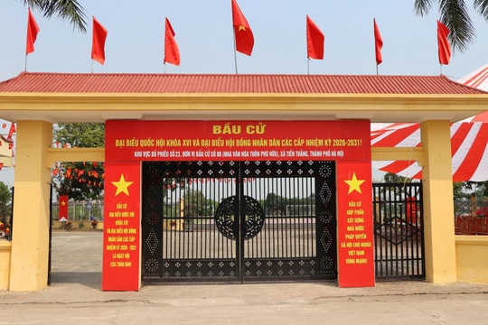 Xã Tiến Thắng chuẩn bị sẵn sàng để cuộc bầu cử diễn ra thành công