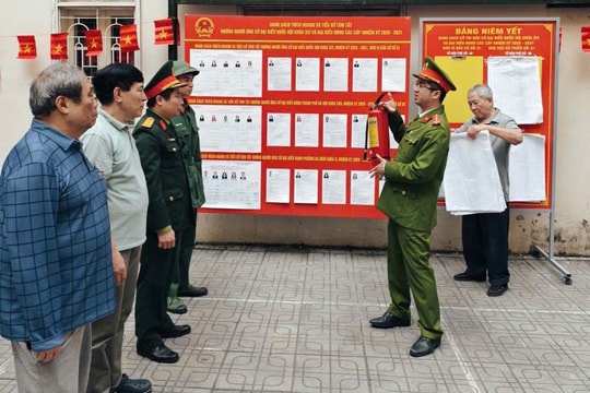 Hà Nội: Bảo đảm an toàn phục vụ bầu cử tại địa bàn trọng điểm