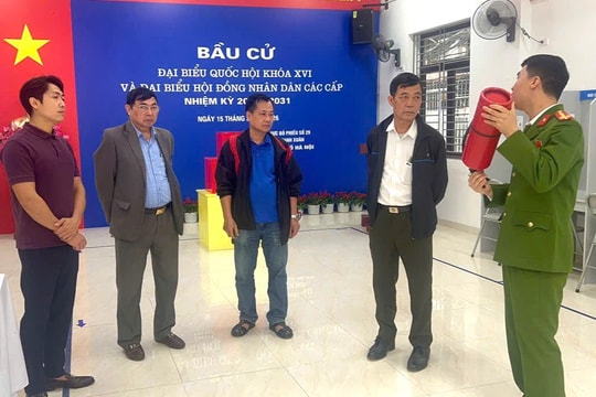 Bảo đảm an toàn 98 điểm bỏ phiếu ở Thanh Xuân, Khương Đình, Phương Liệt