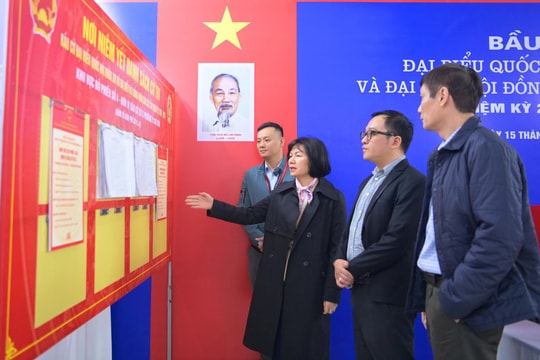 Phường Ô Chợ Dừa hoàn tất giám sát công tác bầu cử