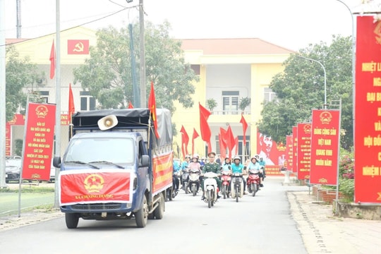Xã Chương Dương lan tỏa không khí bầu cử tới từng hộ dân