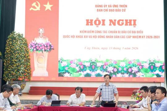 Ứng Thiên rà soát toàn diện công tác chuẩn bị bầu cử