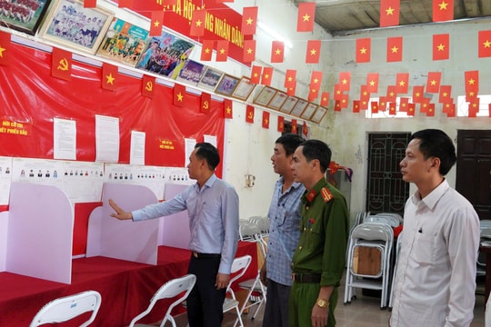 Tăng cường kiểm tra điều kiện tổ chức bầu cử tại phường Chương Mỹ