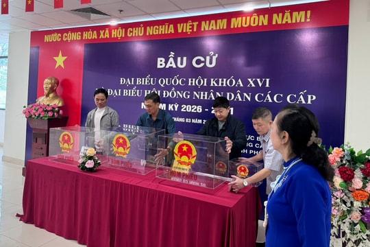 Phường Cầu Giấy đồng loạt diễn tập: Sẵn sàng mọi phương án cho ngày bầu cử