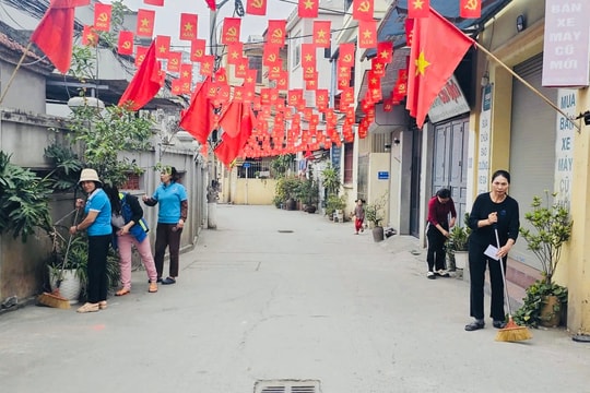 Lĩnh Nam ra quân tổng vệ sinh môi trường trước ngày bầu cử