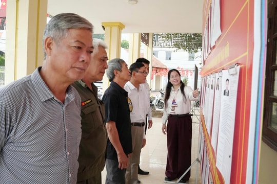 Giám sát công tác chuẩn bị bầu cử tại phường Yên Nghĩa