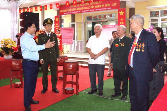 Khu vực bầu cử số 29 thôn Liễu Trì, xã Quang Minh đã sẵn sàng cho ngày bầu cử