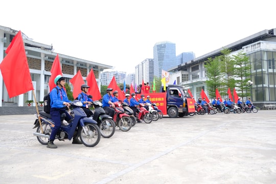 Tuổi trẻ phường Thanh Xuân ra quân tuyên truyền bầu cử