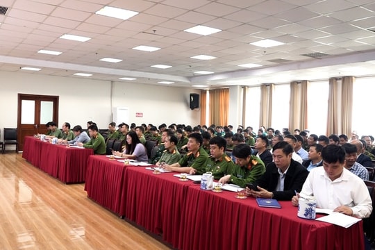 Công an xã Mỹ Đức bảo đảm an ninh trật tự phục vụ công tác bầu cử