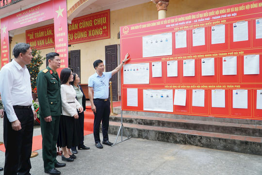 Xã Trần Phú tăng cường kiểm tra công tác bầu cử