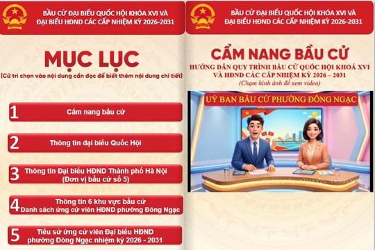Cẩm nang bầu cử online: Giải pháp đột phá hỗ trợ cử tri phường Đông Ngạc